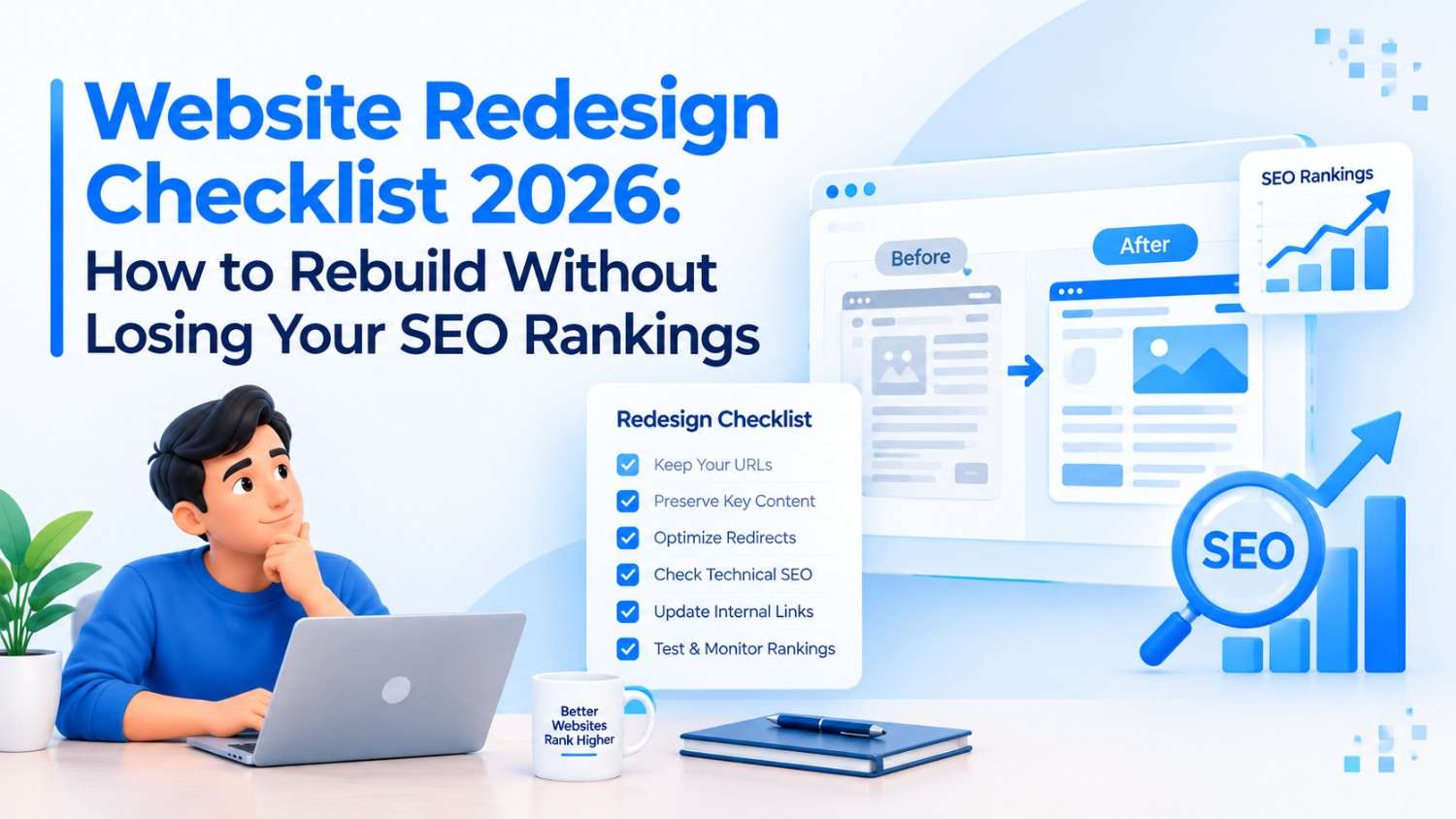 Website Redesign Checklist 2026: How to Rebuild Without Losing Your SEO Rankings
