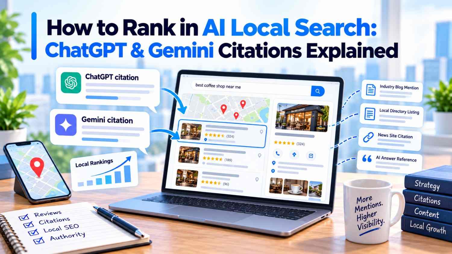 How to Rank in AI Local Search: ChatGPT & Gemini Citations Explained