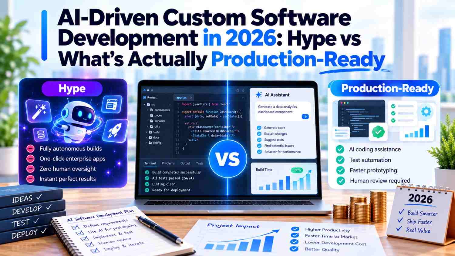 AI-Driven Custom Software Development in 2026: Hype vs What's Actually Production-Ready