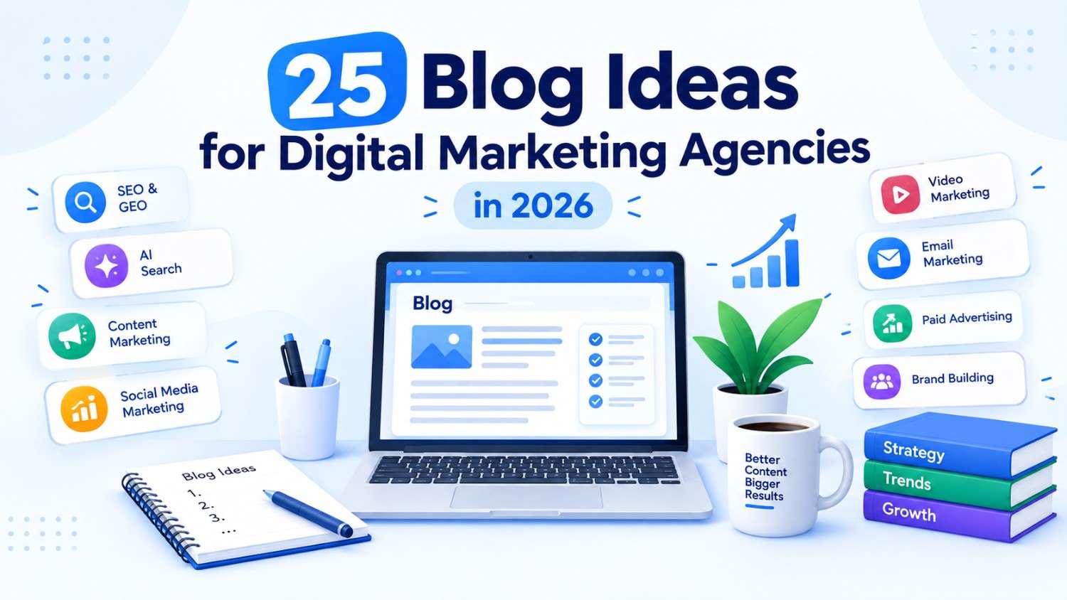 25 Blog Ideas for Digital Marketing Agencies in 2026